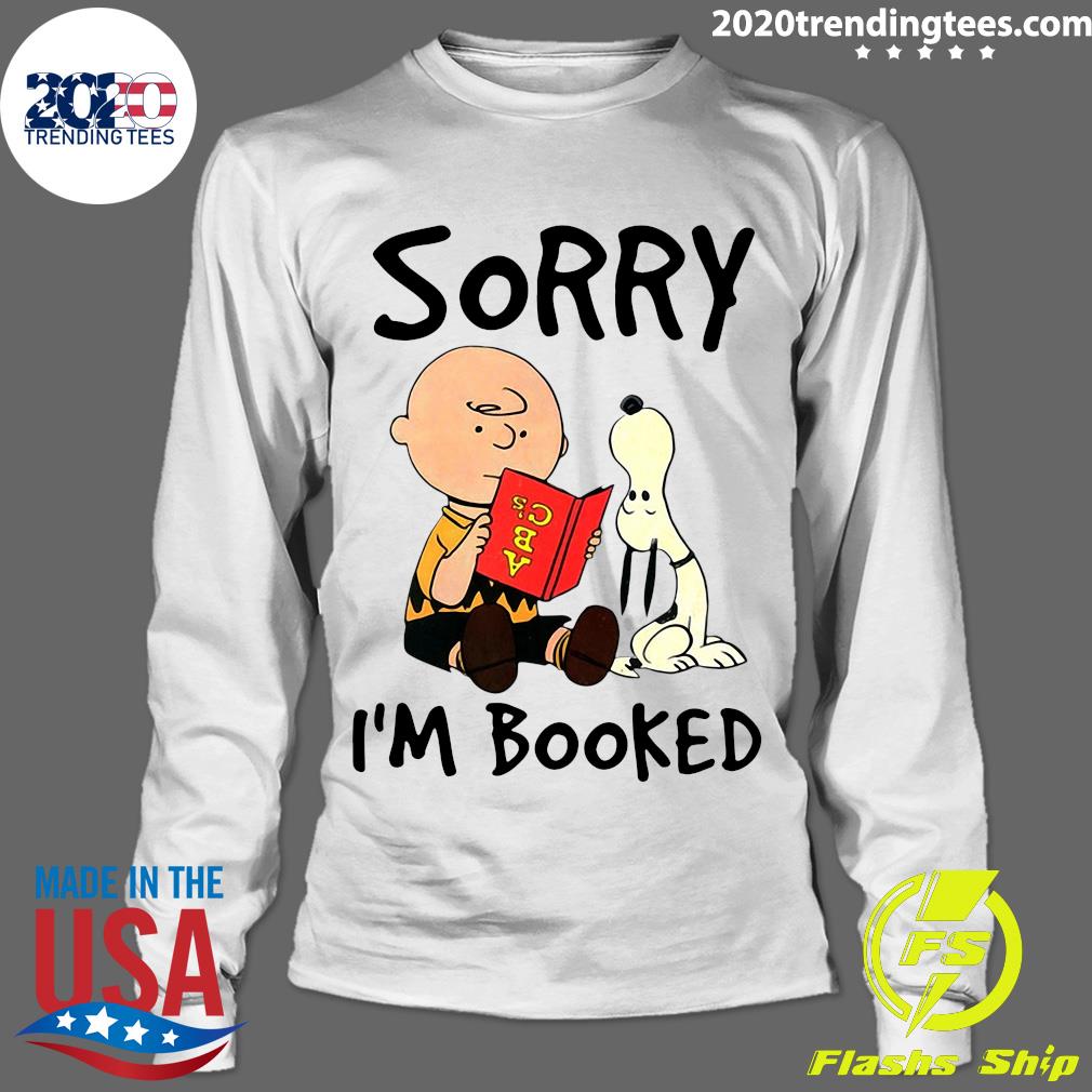 Snoopy Sorry I'm Booked - Adult & Kids T-Shirts, Sweatshirts & Hoodies apparel design preview 4