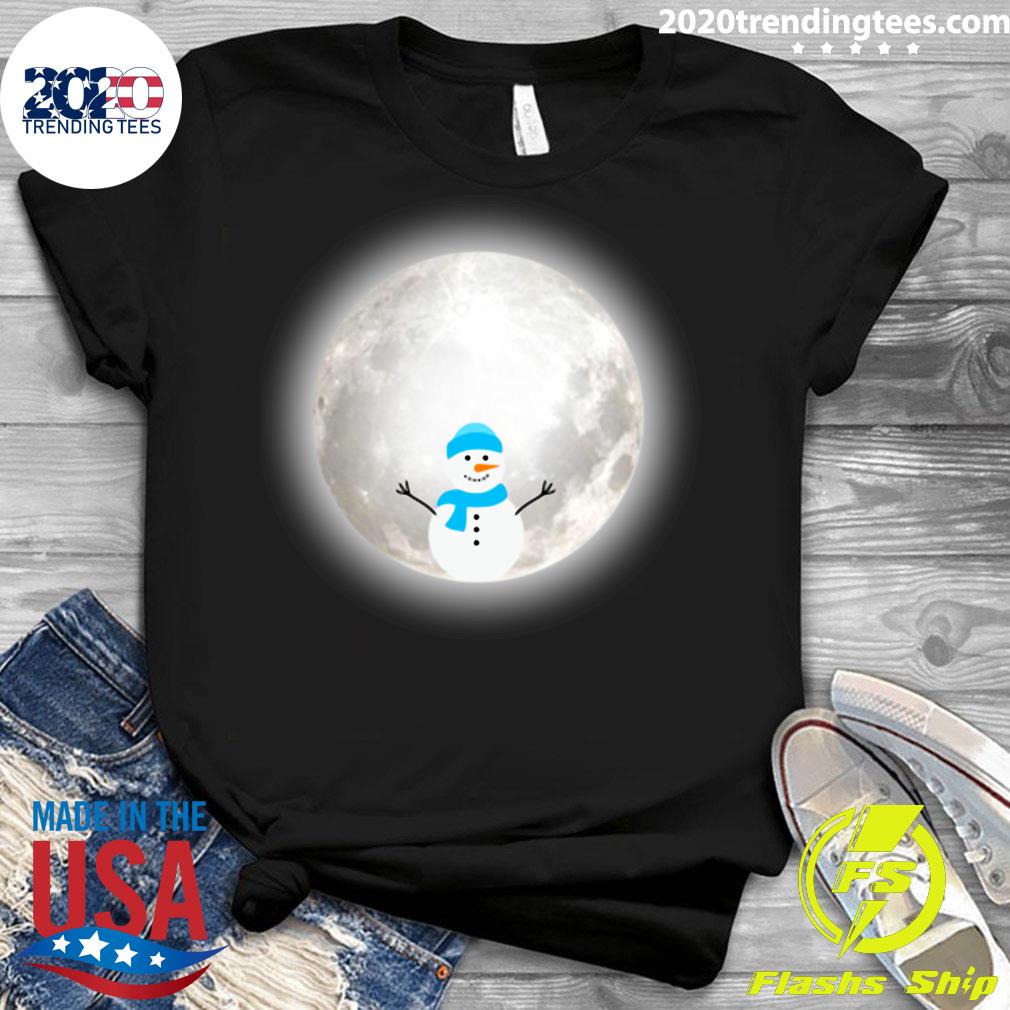 Snow Moon Snowmoon Snowman - Adult & Kids T-Shirts, Sweatshirts & Hoodies apparel design preview 3