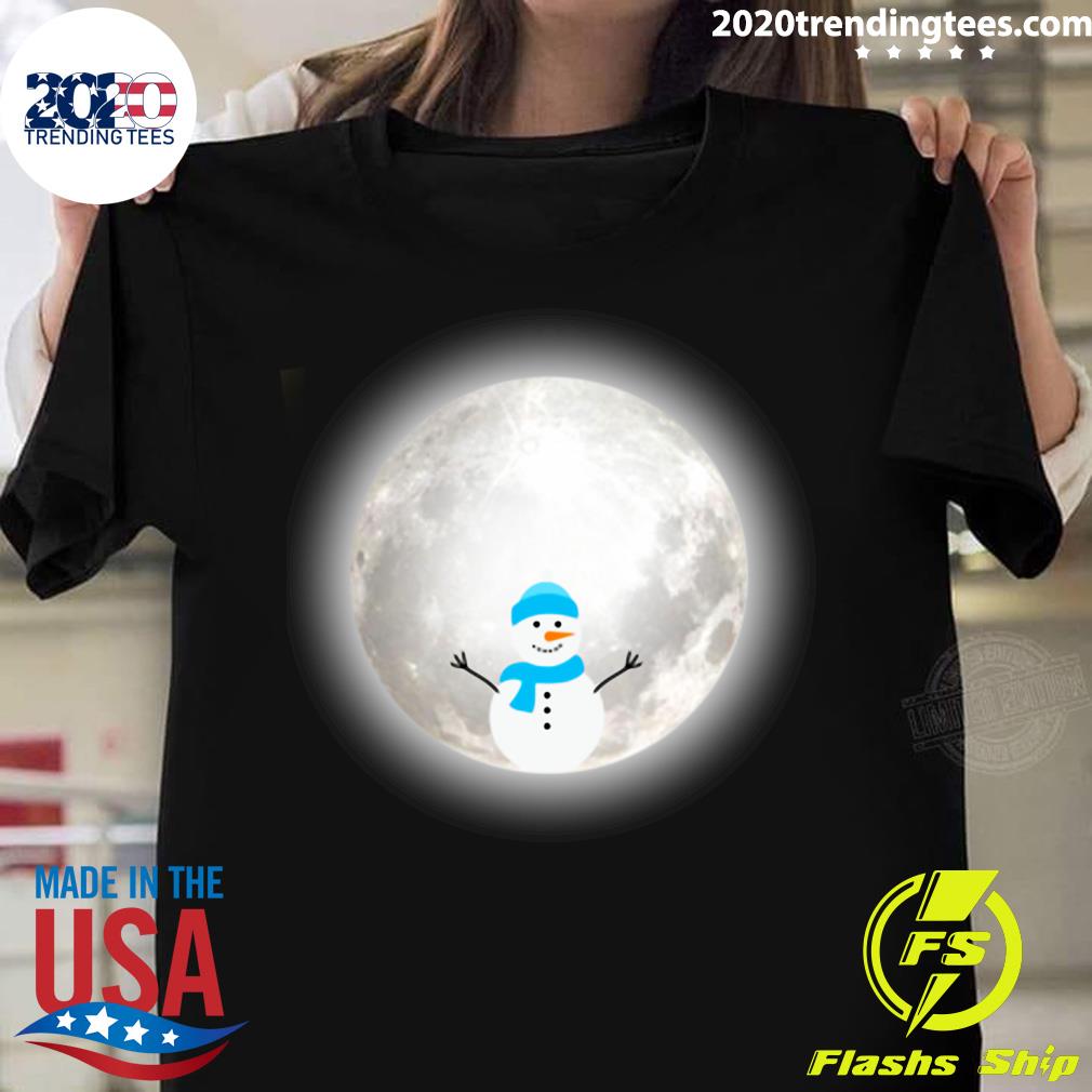 Snow Moon Snowmoon Snowman - Adult & Kids T-Shirts, Sweatshirts & Hoodies apparel design preview 1
