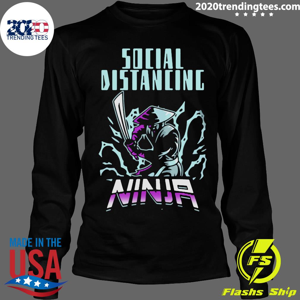 Social Distancing Ninja Design Trend - Adult & Kids T-Shirts, Sweatshirts & Hoodies apparel design preview 4