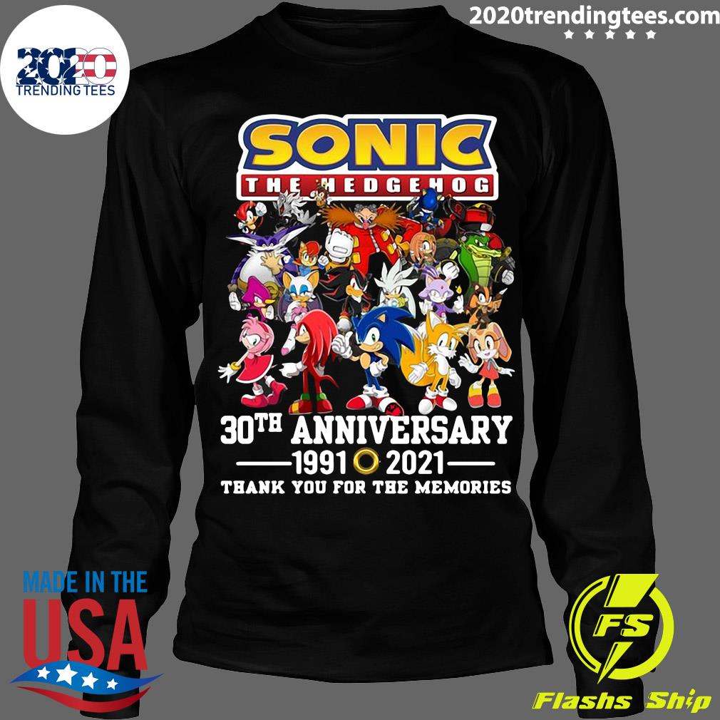 Sonic The Hedgehog 30th Anniversary 1991 2021 Thank - Adult & Kids T-Shirts, Sweatshirts & Hoodies apparel design preview 4