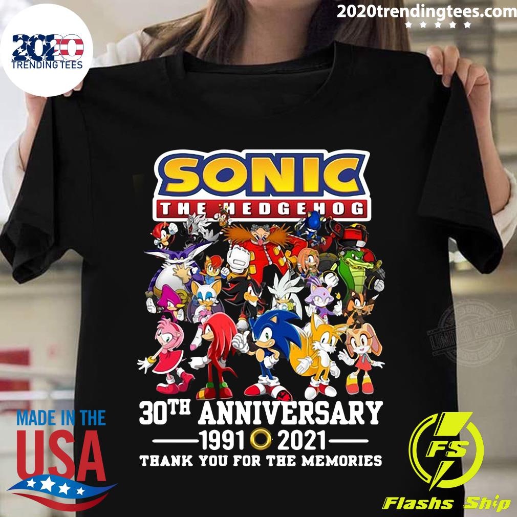 Sonic The Hedgehog 30th Anniversary 1991 2021 Thank - Adult & Kids T-Shirts, Sweatshirts & Hoodies apparel design preview 1