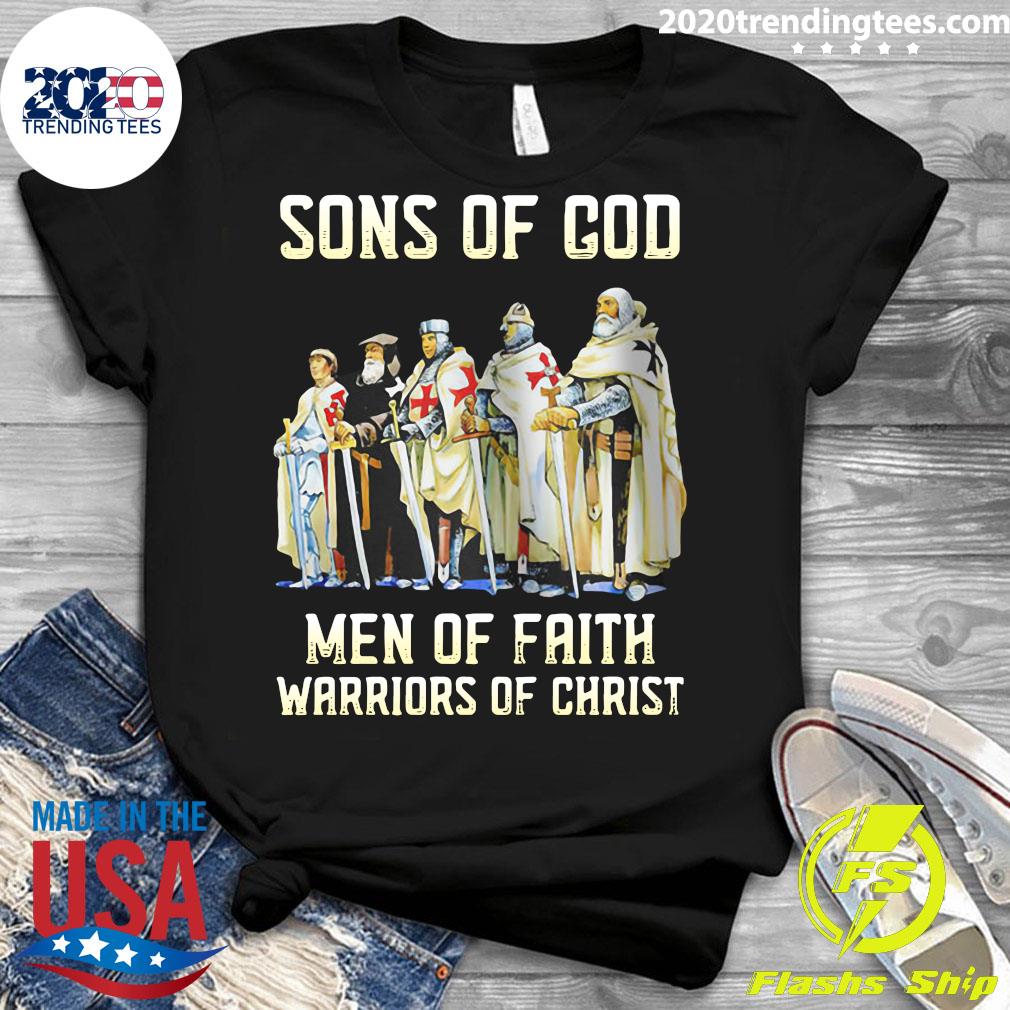 Sons Of God Men Faith Warriors Christ - Adult & Kids T-Shirts, Sweatshirts & Hoodies apparel design preview 3