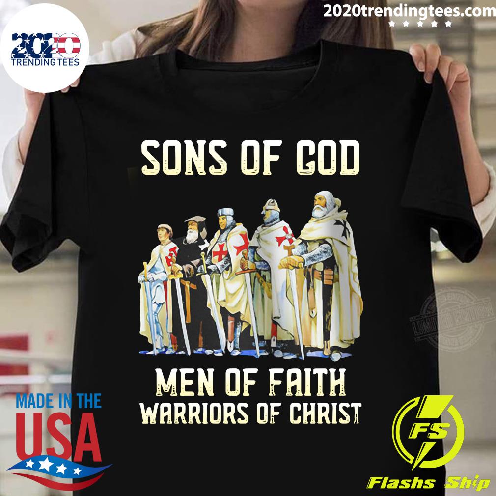 Sons Of God Men Faith Warriors Christ - Adult & Kids T-Shirts, Sweatshirts & Hoodies apparel design preview 1