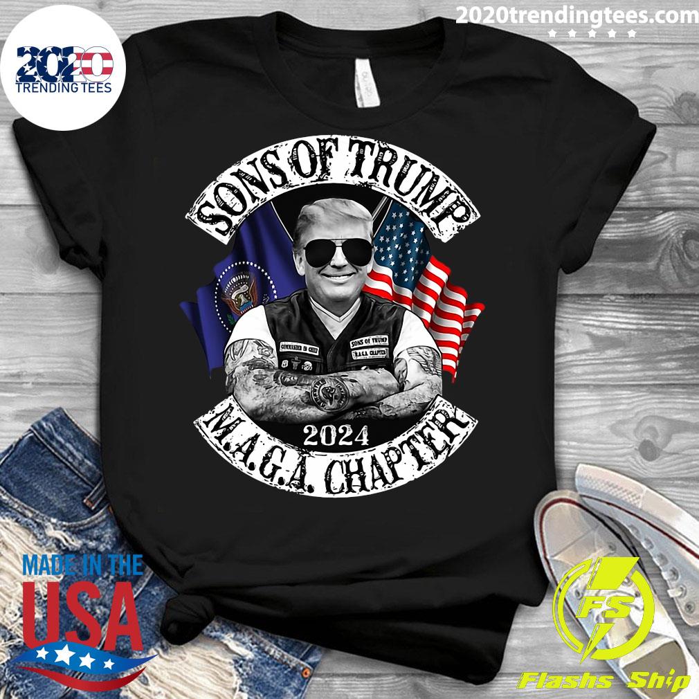 Sons of Trump 2024 Maga Chapter - Adult & Kids T-Shirts, Sweatshirts & Hoodies apparel design preview 3