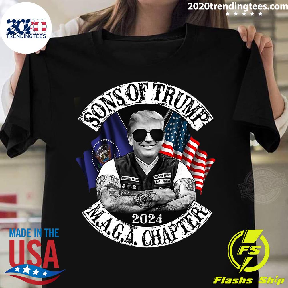 Sons of Trump 2024 Maga Chapter - Adult & Kids T-Shirts, Sweatshirts & Hoodies apparel design preview 1