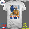 Soviet Poster Let's Conquer The Space - Adult & Kids T-Shirts, Sweatshirts & Hoodies apparel design preview 1