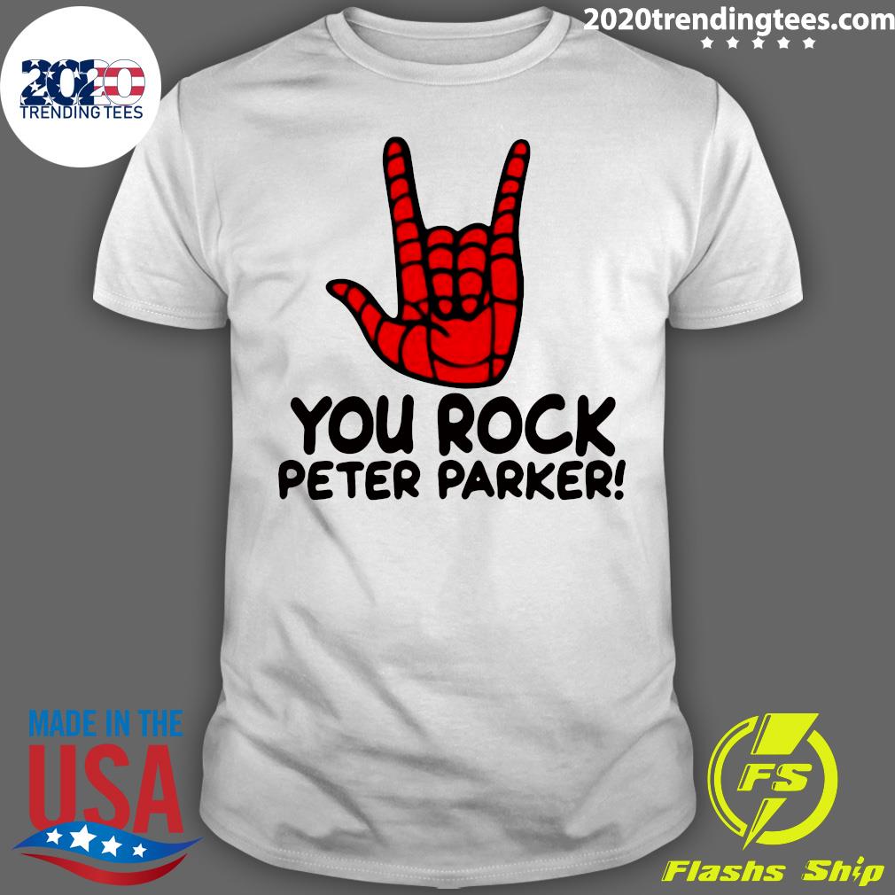 Spider Man You Rock Peter Parker - Adult & Kids T-Shirts, Sweatshirts & Hoodies apparel design preview 1