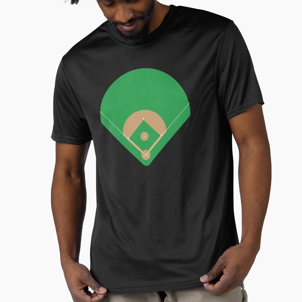Baseball Field Play Ball T-Shirt - Trendy Graphic Men Women - T-Shirt, Sweatshirt, Hoodie