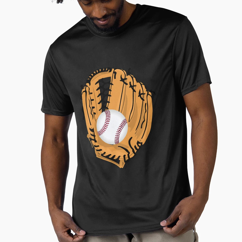 Baseball And Glove T-Shirt - Graphic Print Men Women - T-Shirt, Sweatshirt, Hoodie