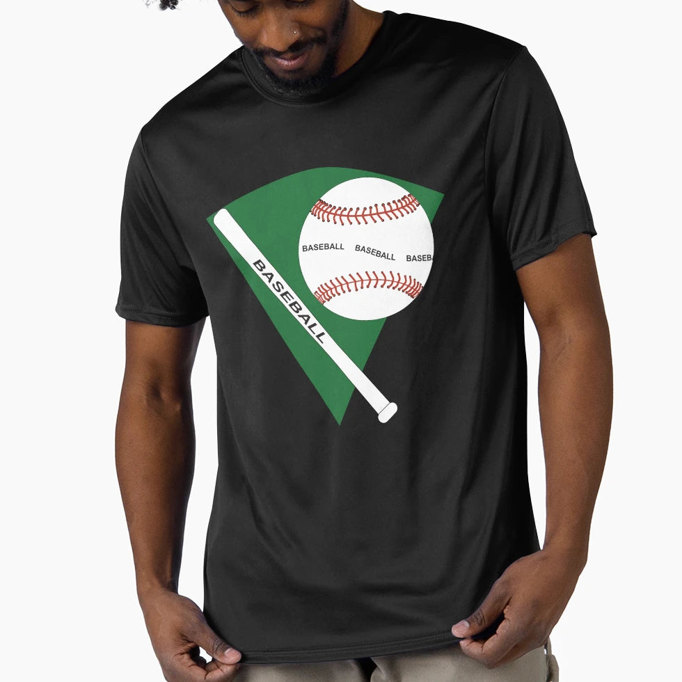 Baseball Ball And Bat T-Shirt - Novelty Apparel Men Women - T-Shirt, Sweatshirt, Hoodie