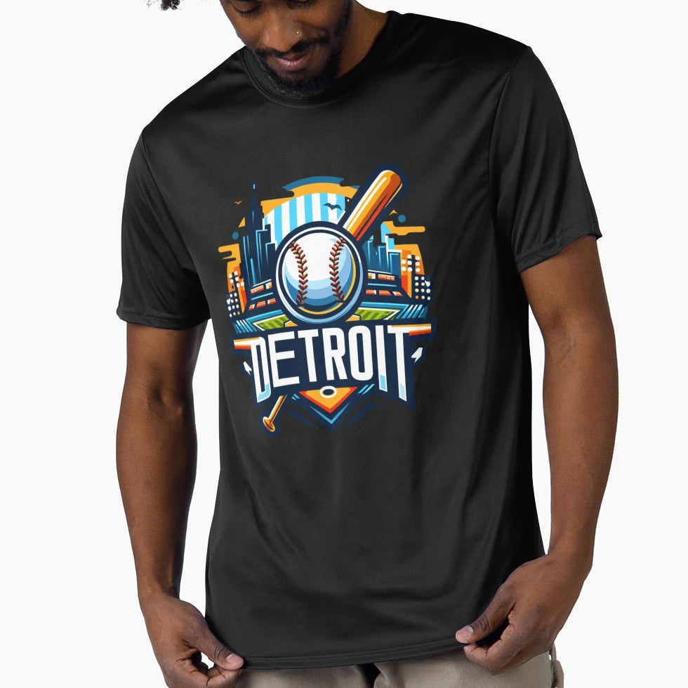 Detroit Diamond Master Baseball T-Shirt - Casual Everyday Wear Men Women - T-Shirt, Sweatshirt, Hoodie