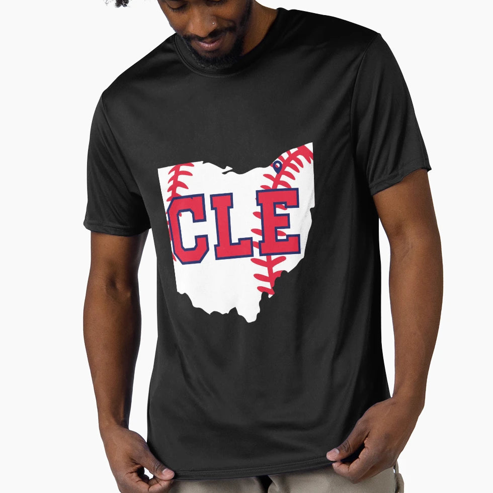 Cleveland Baseball Gps T-Shirt - Custom Art Print Men Women - T-Shirt, Sweatshirt, Hoodie