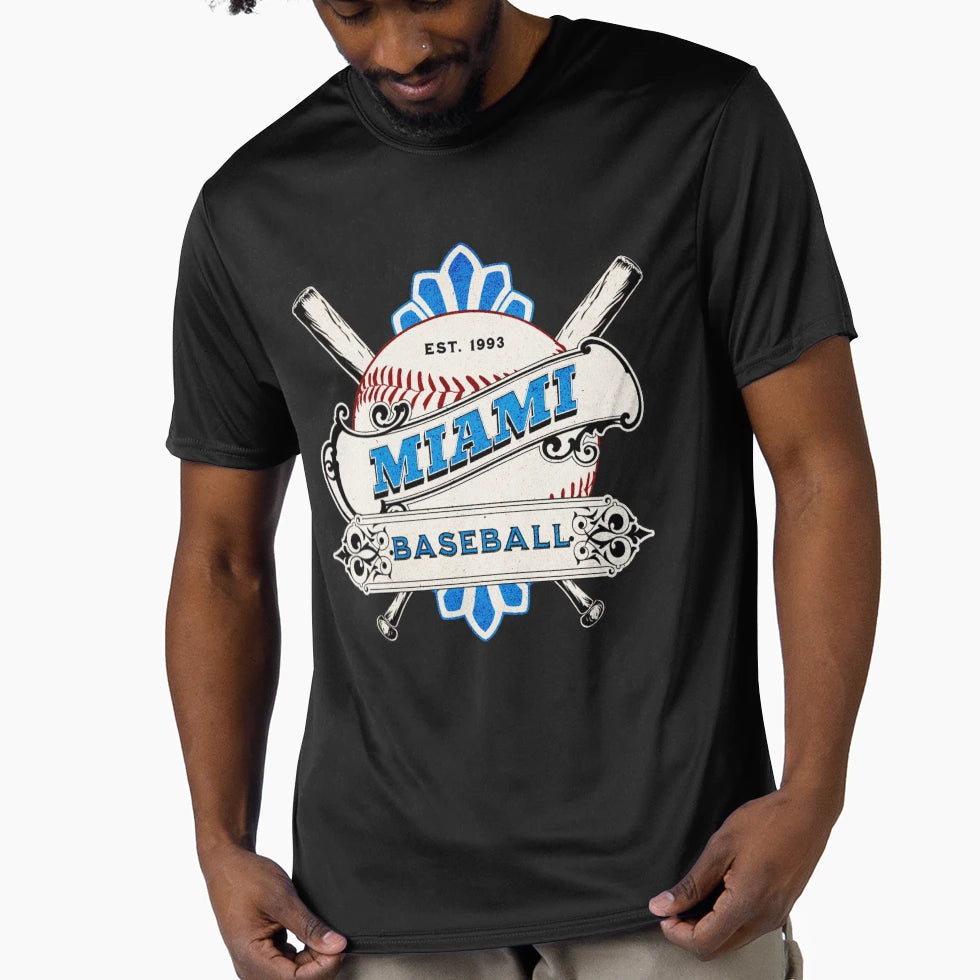 Miami Baseball T-Shirt - Trendy Graphic Unisex - T-Shirt, Sweatshirt, Hoodie