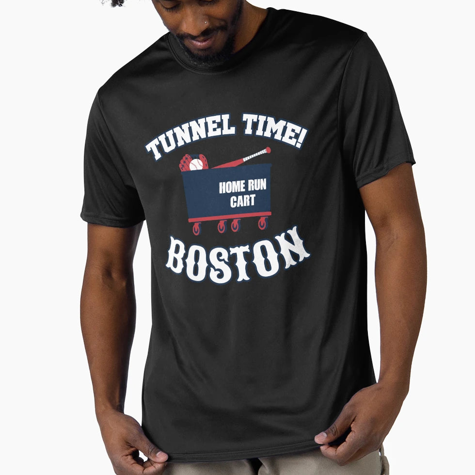 Boston Baseball Home Run Laundry Cart T-Shirt - Trendy Graphic for Adults - T-Shirt, Sweatshirt, Hoodie