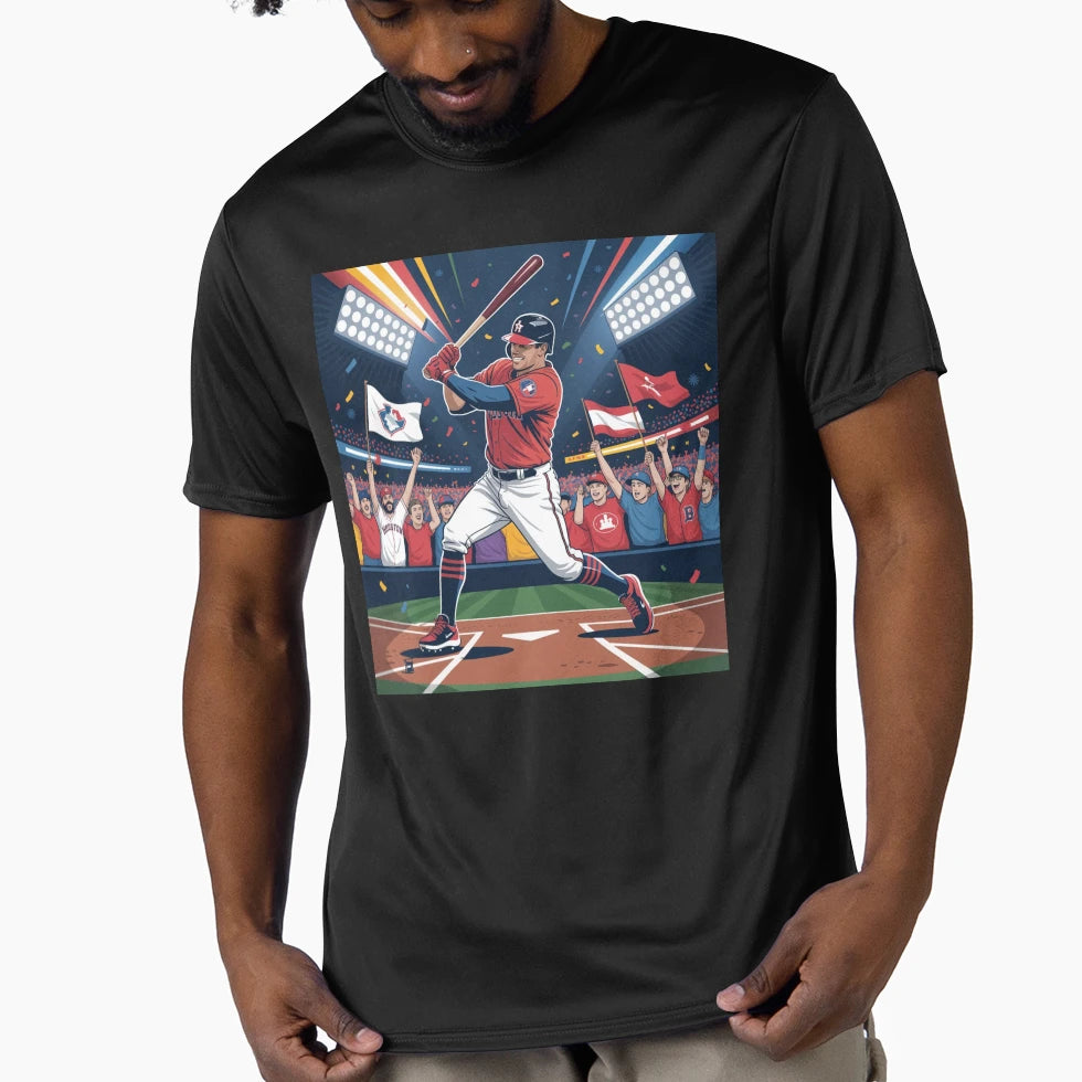 Baseball Championship Vibes Houston Team T-Shirt - Custom Art Print Unisex - T-Shirt, Sweatshirt, Hoodie