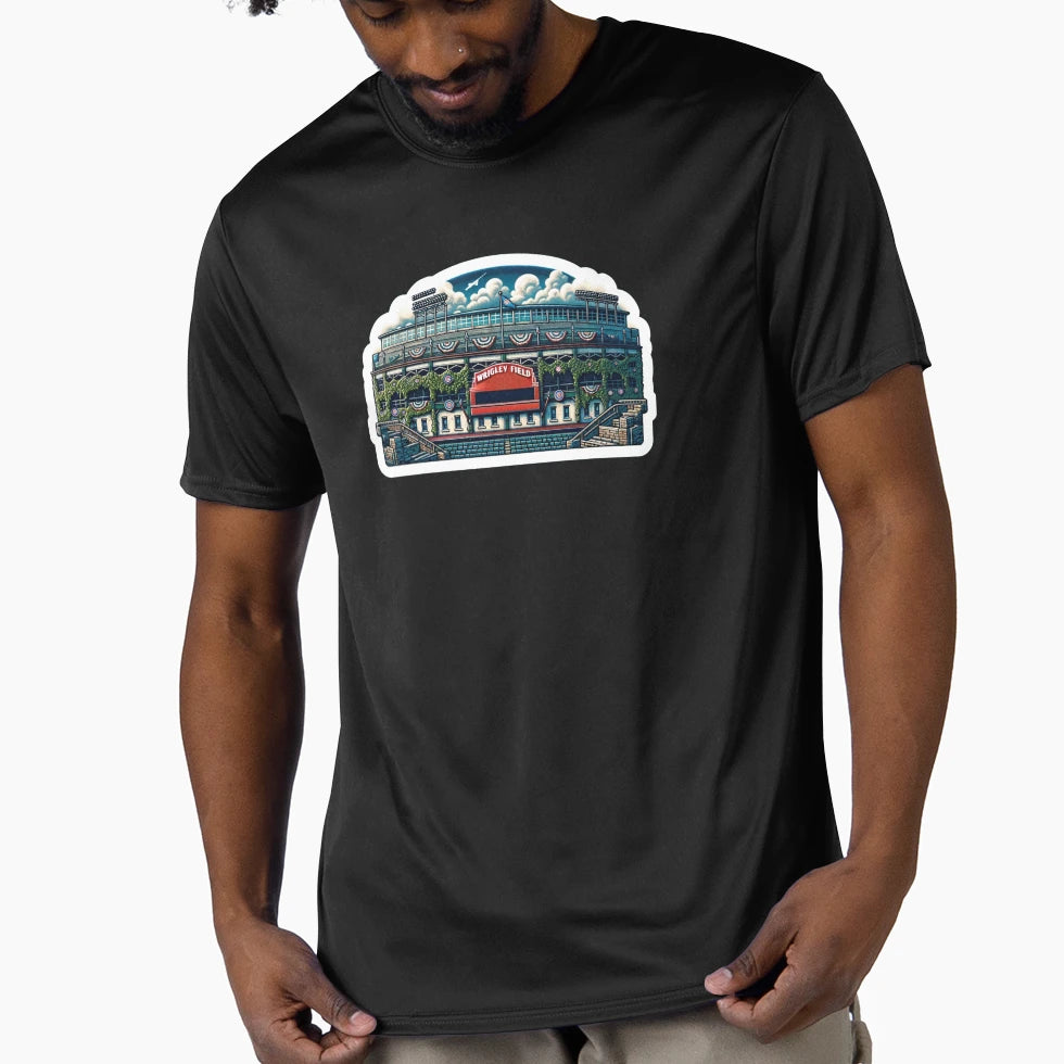 Wrigley Field Stadium T-Shirt - Unique Graphic Unisex - T-Shirt, Sweatshirt, Hoodie