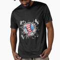 American Flag Baseball Breakthrough T-Shirt - Graphic Print Men Women - T-Shirt, Sweatshirt, Hoodie