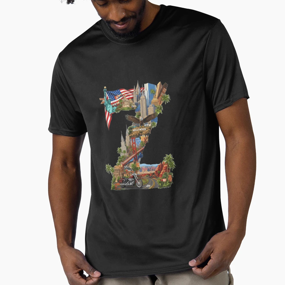 Copy Alphabet Usa Z T-Shirt - Trendy Graphic for Adults - T-Shirt, Sweatshirt, Hoodie