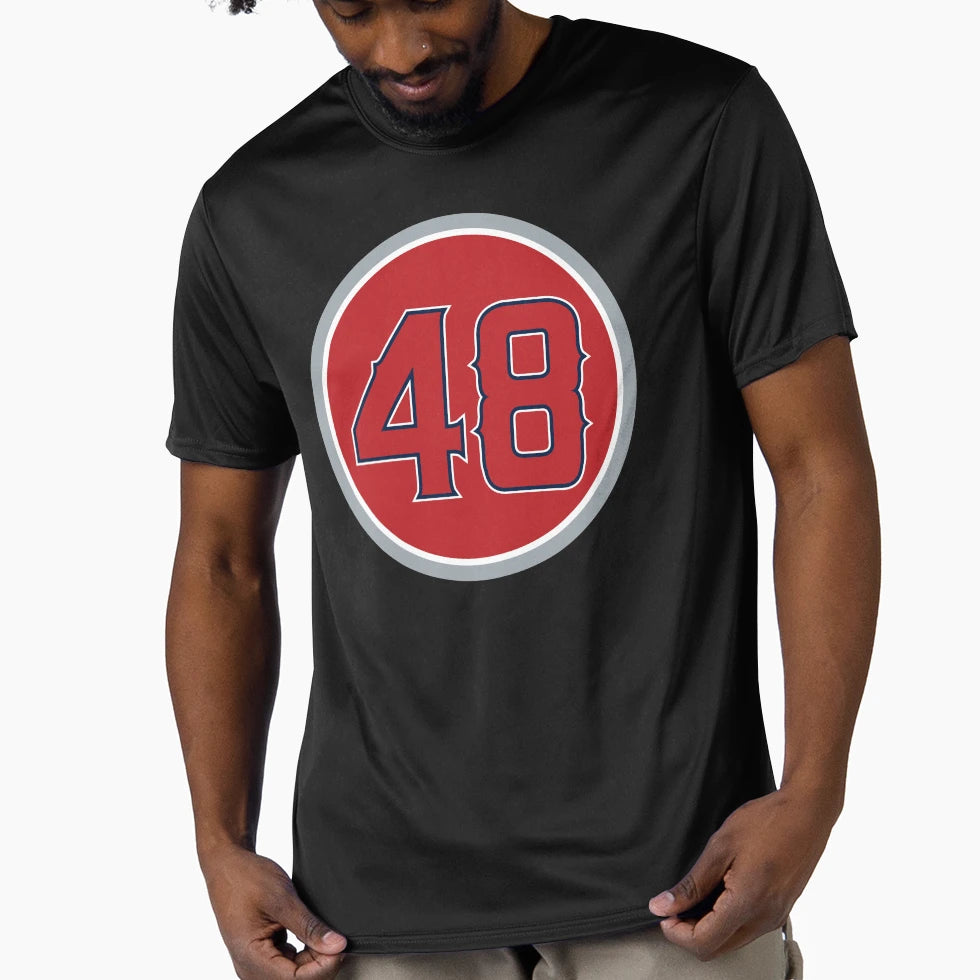 Torii Hunter 48 Jersey Number T-Shirt - Unique Graphic for Adults - T-Shirt, Sweatshirt, Hoodie