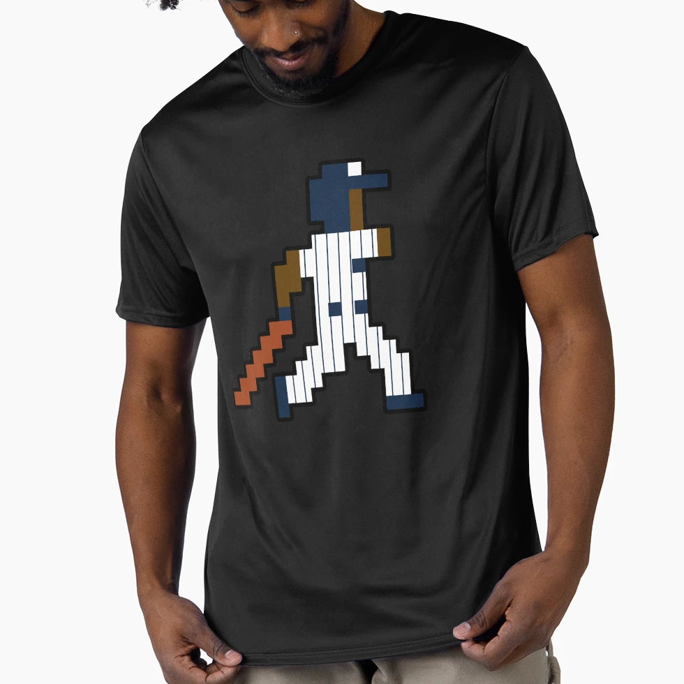 New York Pixel Baseball Player T-Shirt - Trendy Graphic Unisex - T-Shirt, Sweatshirt, Hoodie
