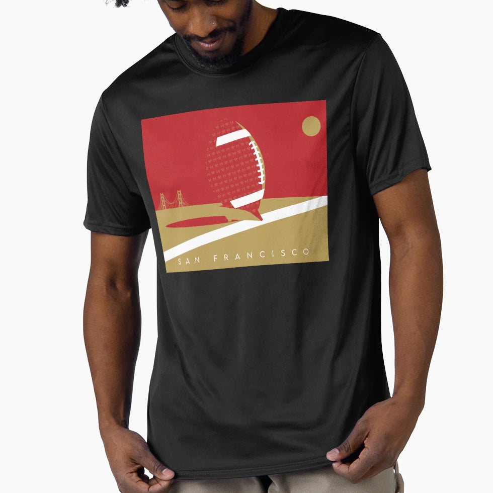 San Francisco Nfl Fan Art T-Shirt - Fun Novelty Design Unisex - T-Shirt, Sweatshirt, Hoodie