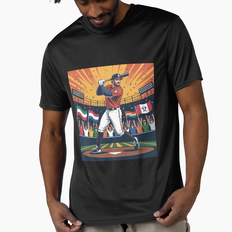 Power Swing Baseball Hero Fan Art T-Shirt - Novelty Apparel Unisex - T-Shirt, Sweatshirt, Hoodie
