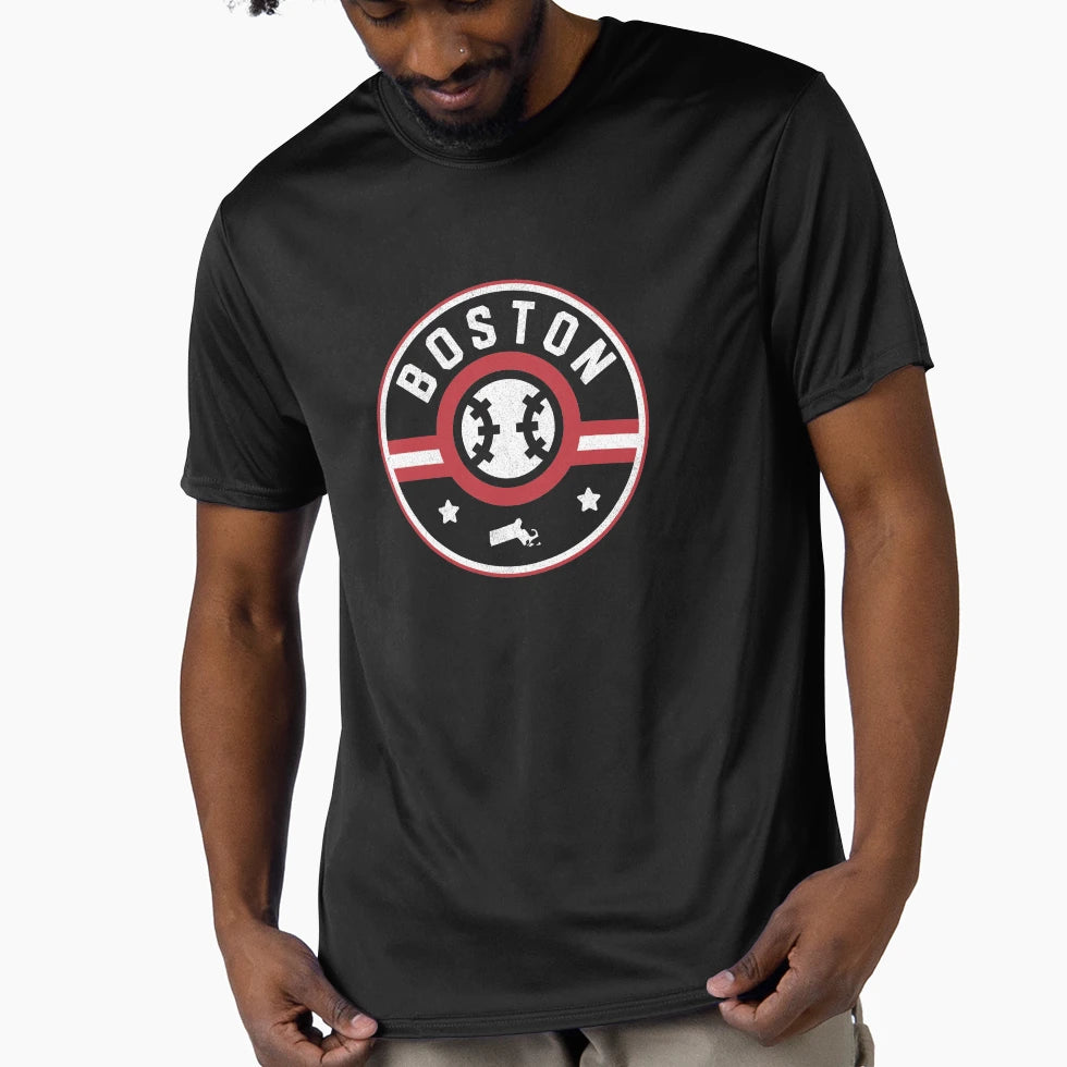 Boston Baseball Stars And Stripes T-Shirt - Casual Everyday Wear Men Women - T-Shirt, Sweatshirt, Hoodie