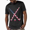 Usa Flag Field Hockey T-Shirt - Aesthetic Graphic for Adults - T-Shirt, Sweatshirt, Hoodie