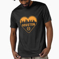 I Love Houston Baseball Heart City T-Shirt - Minimalist Print Unisex - T-Shirt, Sweatshirt, Hoodie