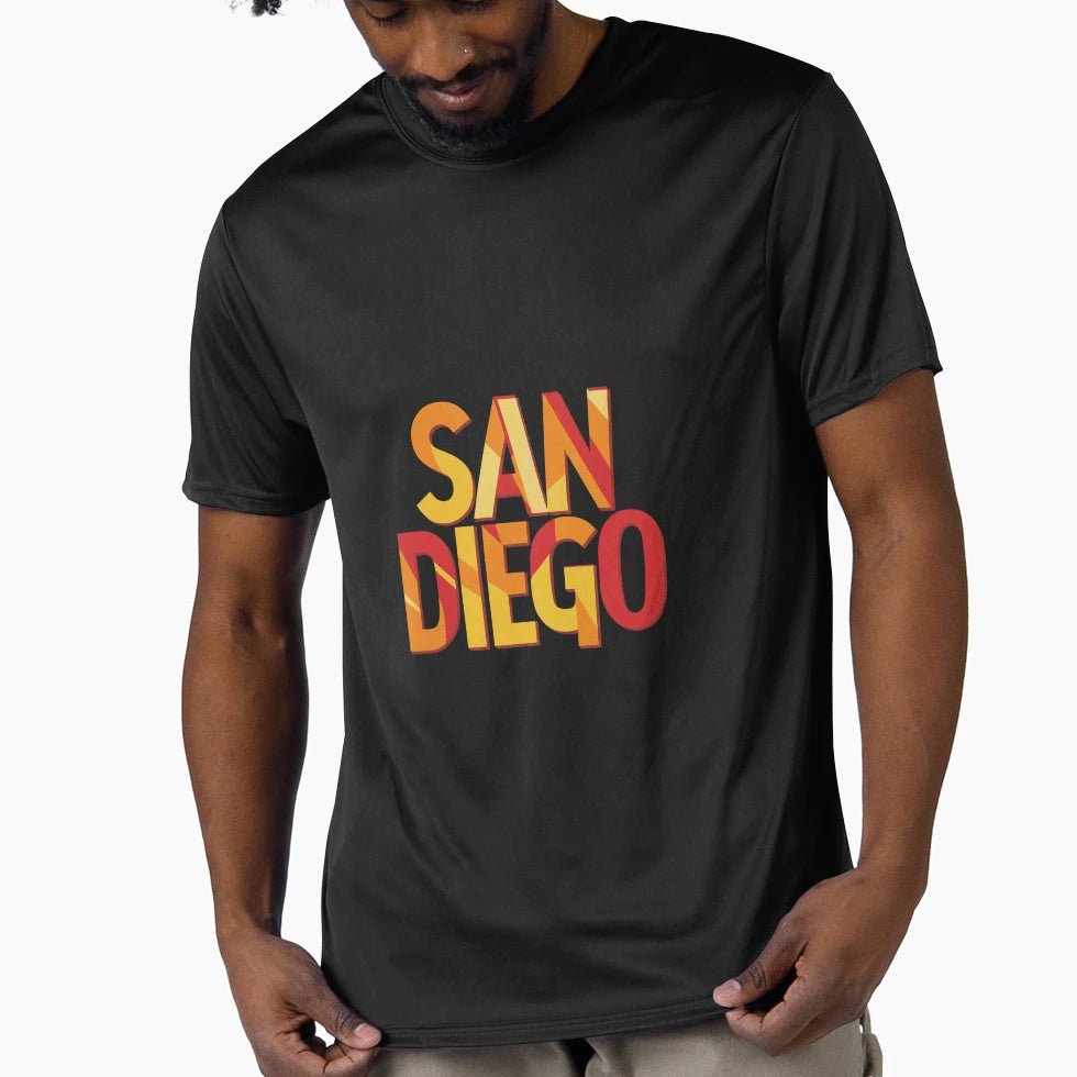 Vibrant Featuring Words San Diego T-Shirt - Aesthetic Graphic for Adults - T-Shirt, Sweatshirt, Hoodie