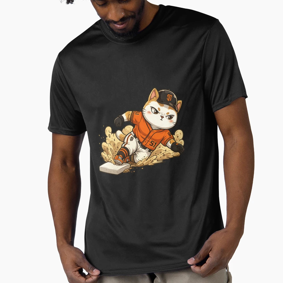 San Francisco Kawaii Cat 51 Sliding T-Shirt - Custom Art Print Men Women - T-Shirt, Sweatshirt, Hoodie