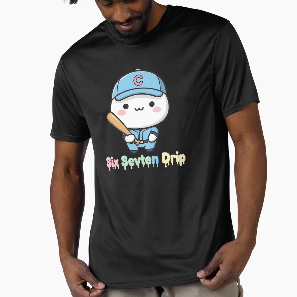 Baseball Drip Number 67 Fun Six T-Shirt - Casual Everyday Wear Men Women - T-Shirt, Sweatshirt, Hoodie