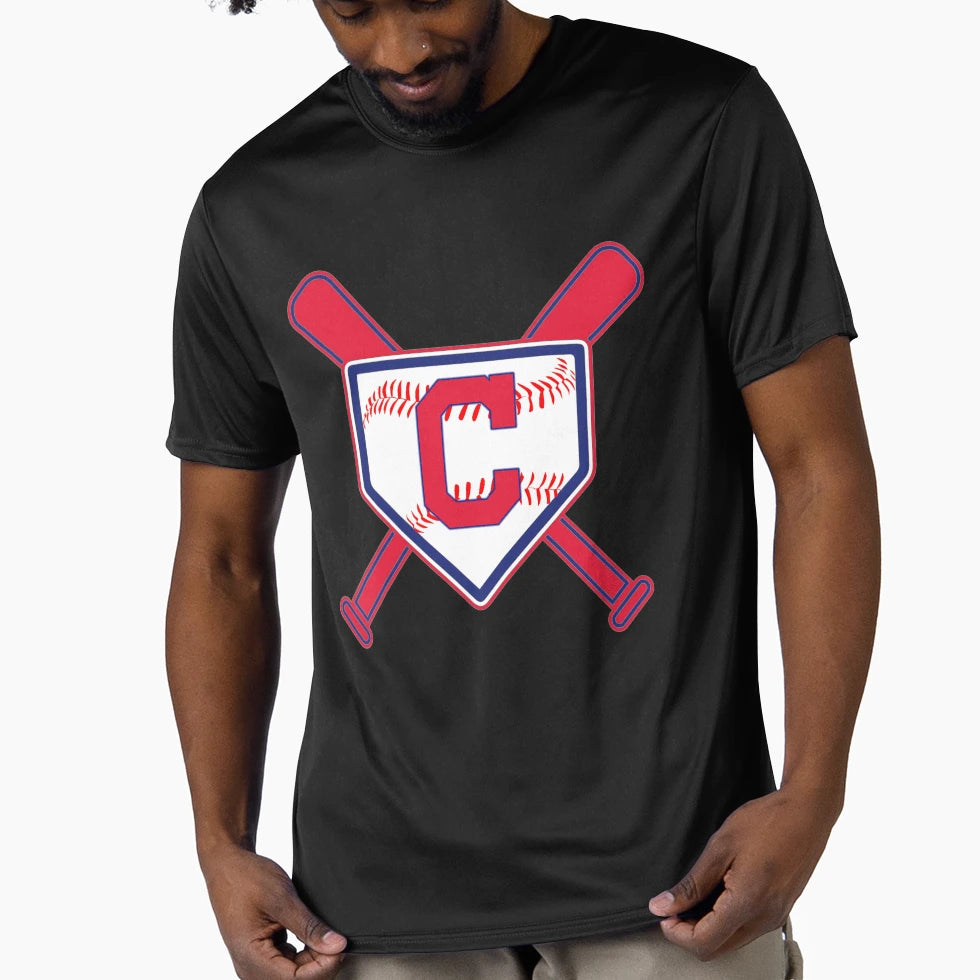 Cleveland Baseball T-Shirt - Minimalist Print for Adults - T-Shirt, Sweatshirt, Hoodie