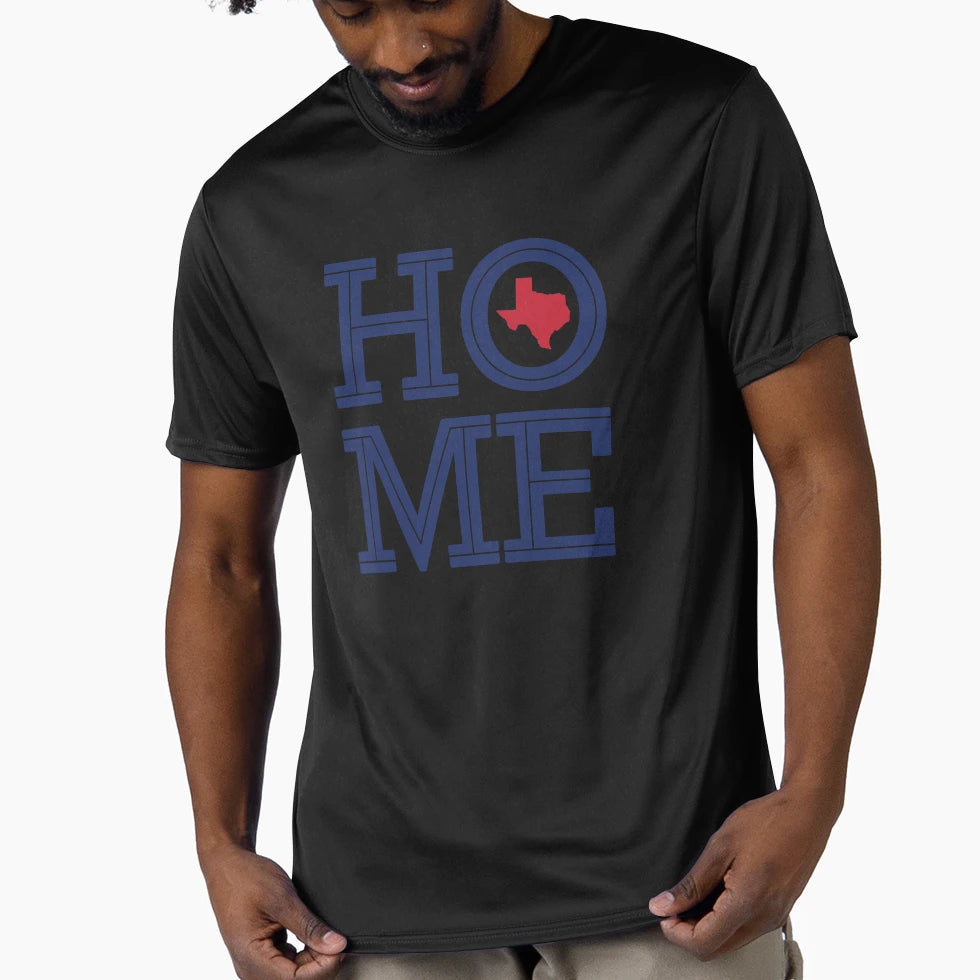 Home Bold Letters And Texas Shape T-Shirt - Unique Graphic Unisex - T-Shirt, Sweatshirt, Hoodie