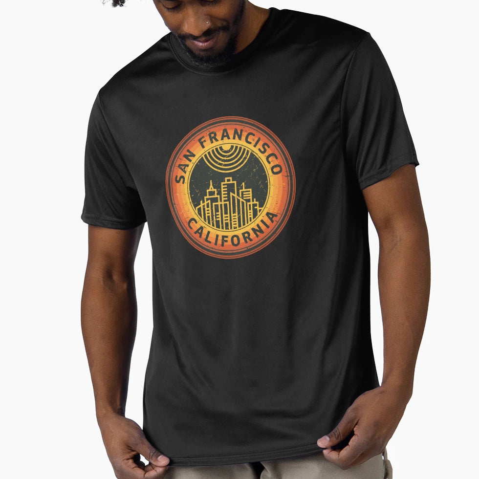 San Francisco California T-Shirt - Custom Art Print Men Women - T-Shirt, Sweatshirt, Hoodie