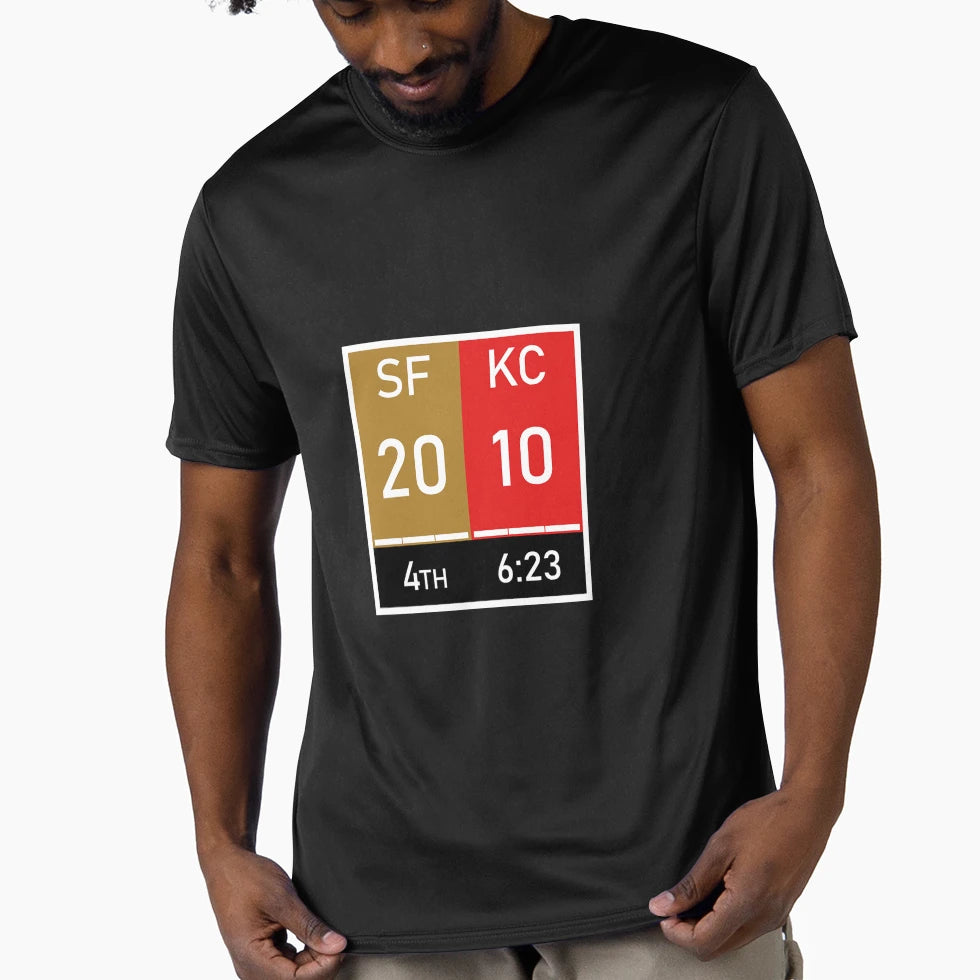 Kansas City Superbowl Score T-Shirt - Fun Novelty Design Unisex - T-Shirt, Sweatshirt, Hoodie