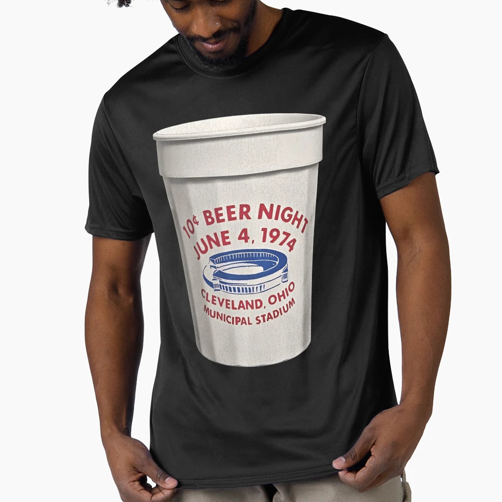 Municipal Stadium 10 Cent Beer Night T-Shirt - Custom Art Print for Adults - T-Shirt, Sweatshirt, Hoodie