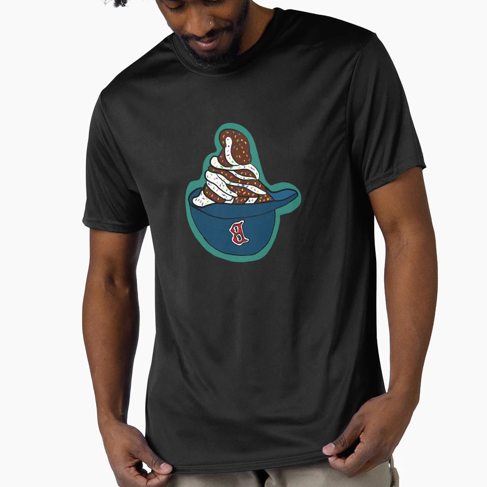 Red Sox Ice Cream T-Shirt - Custom Art Print Men Women - T-Shirt, Sweatshirt, Hoodie