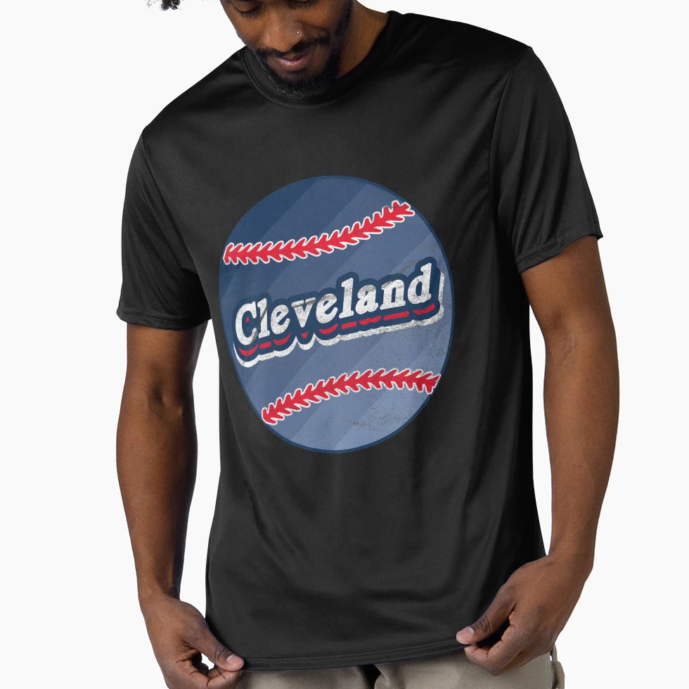 Cleveland Baseball T-Shirt - Custom Art Print Unisex - T-Shirt, Sweatshirt, Hoodie