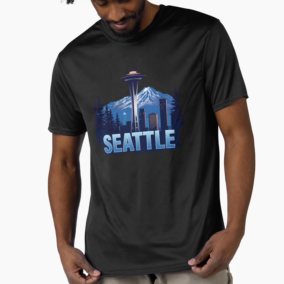Seattle Washington United States T-Shirt - Minimalist Print for Adults - T-Shirt, Sweatshirt, Hoodie