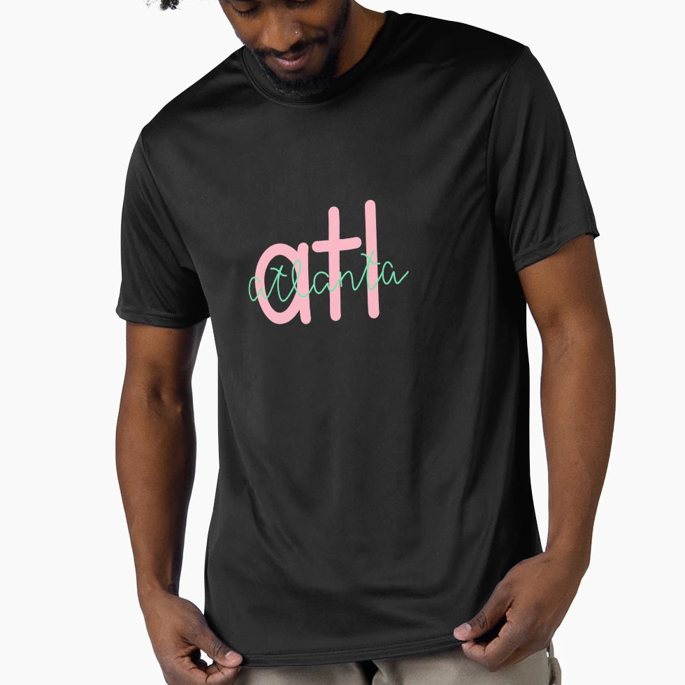 Atl Atlanta Georgia T-Shirt - Custom Art Print Men Women - T-Shirt, Sweatshirt, Hoodie