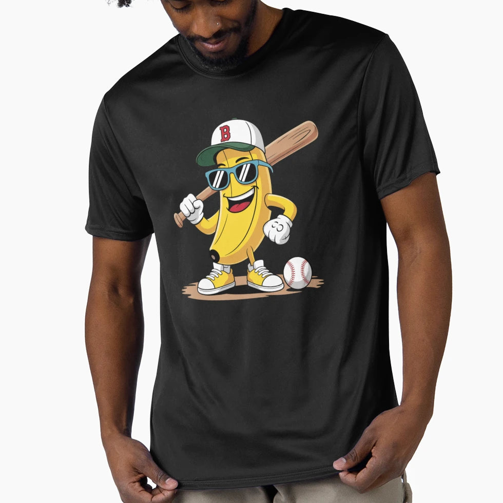 Banana Baseball Funky Banana Baseball T-Shirt - Custom Art Print Unisex - T-Shirt, Sweatshirt, Hoodie