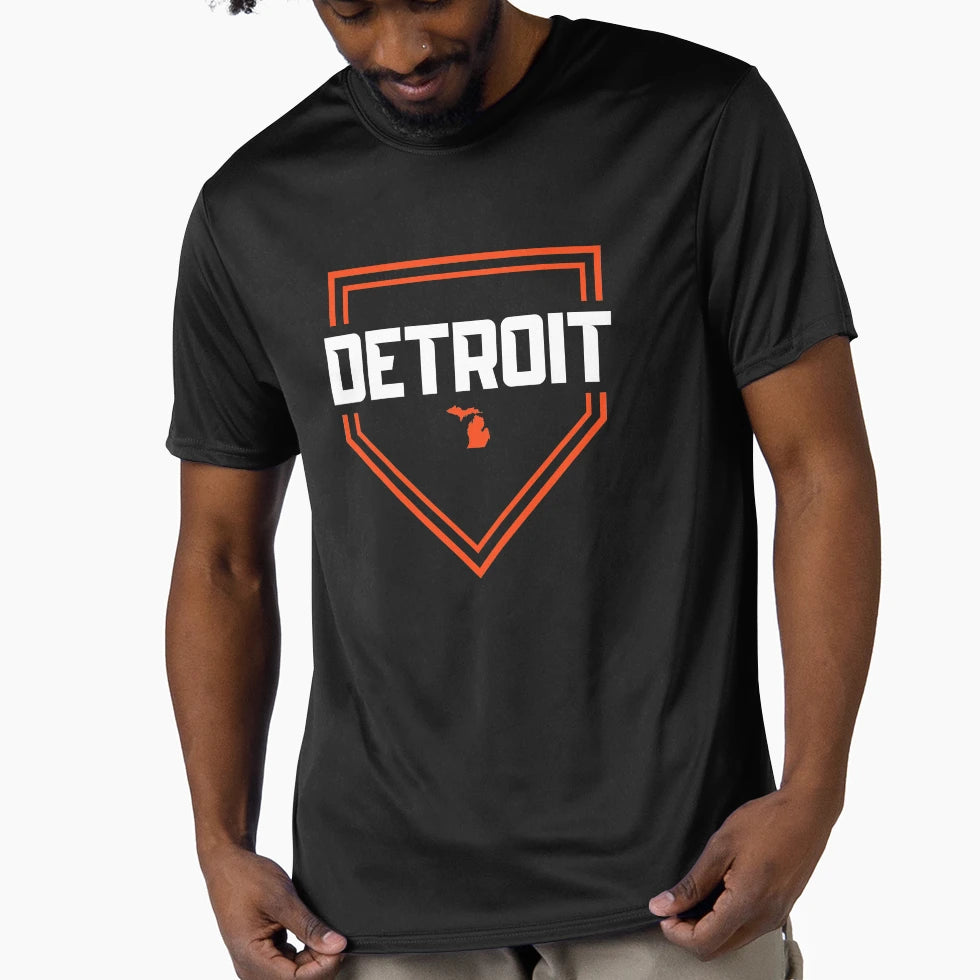 Detroit Baseball Michigan Home State T-Shirt - Fun Novelty Design Men Women - T-Shirt, Sweatshirt, Hoodie