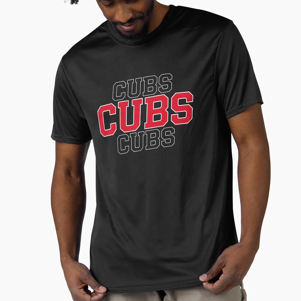 Cubs Baseball Typography Athletic T-Shirt - Novelty Apparel Men Women - T-Shirt, Sweatshirt, Hoodie