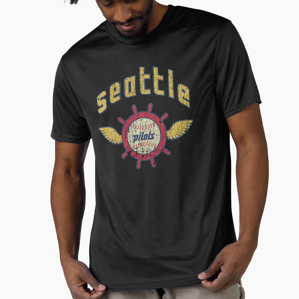 Seattle Pilots Baseball 1969 T-Shirt - Novelty Apparel Unisex - T-Shirt, Sweatshirt, Hoodie