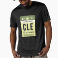 Luggage Tag Cle Cleveland Usa T-Shirt - Custom Art Print Unisex - T-Shirt, Sweatshirt, Hoodie