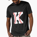 Baseball Sports Letter K Kappa Monogram T-Shirt - Minimalist Print Unisex - T-Shirt, Sweatshirt, Hoodie