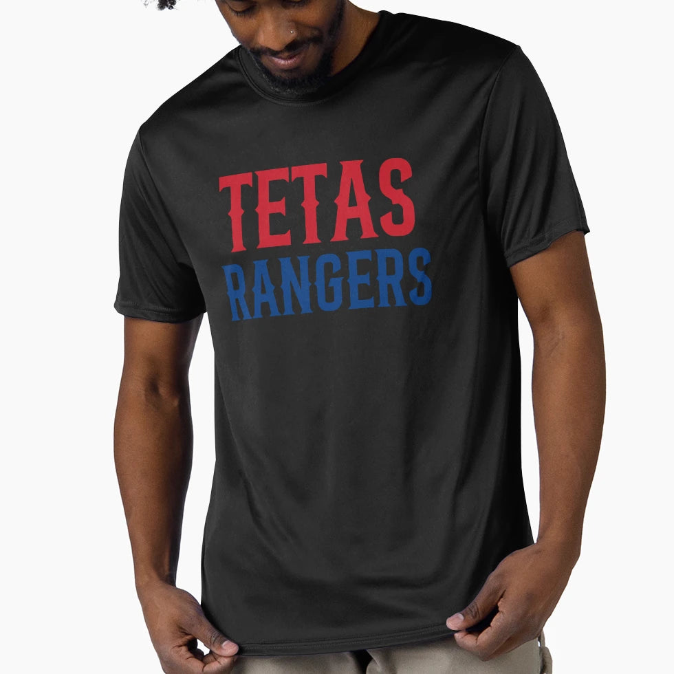 Tetas Rangers Red Blue T-Shirt - Fun Novelty Design Men Women - T-Shirt, Sweatshirt, Hoodie