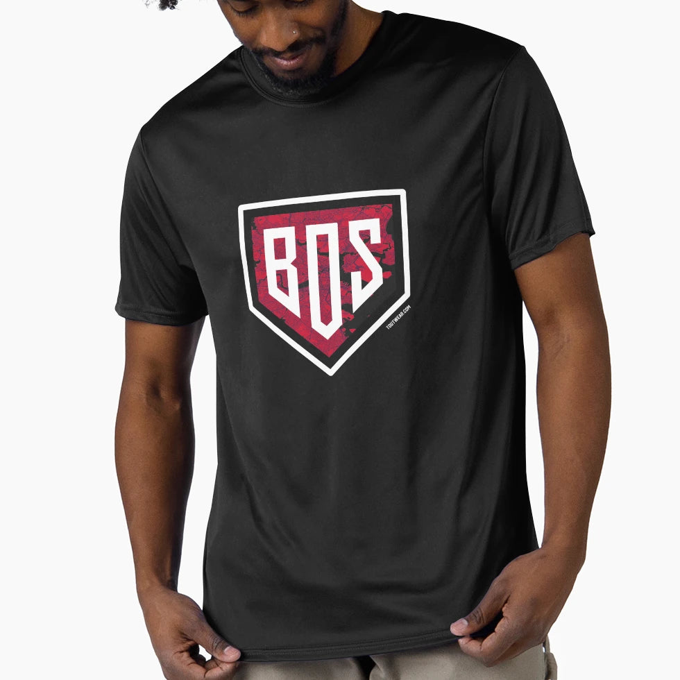 Boston Baseball Home Plate City Map T-Shirt - Unique Graphic Men Women - T-Shirt, Sweatshirt, Hoodie